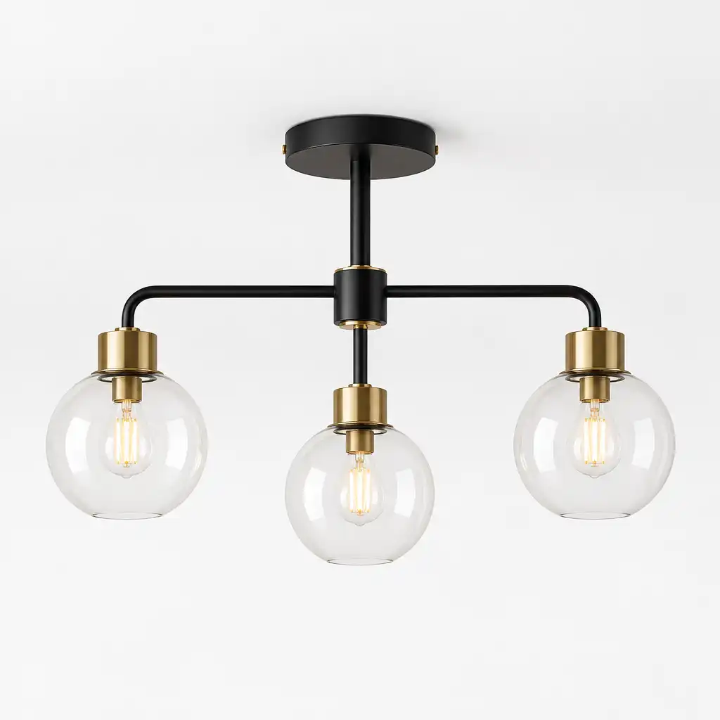 Lampa sufitowa Nova – nowoczesny design, metalowa konstrukcja w kolorze czarnym